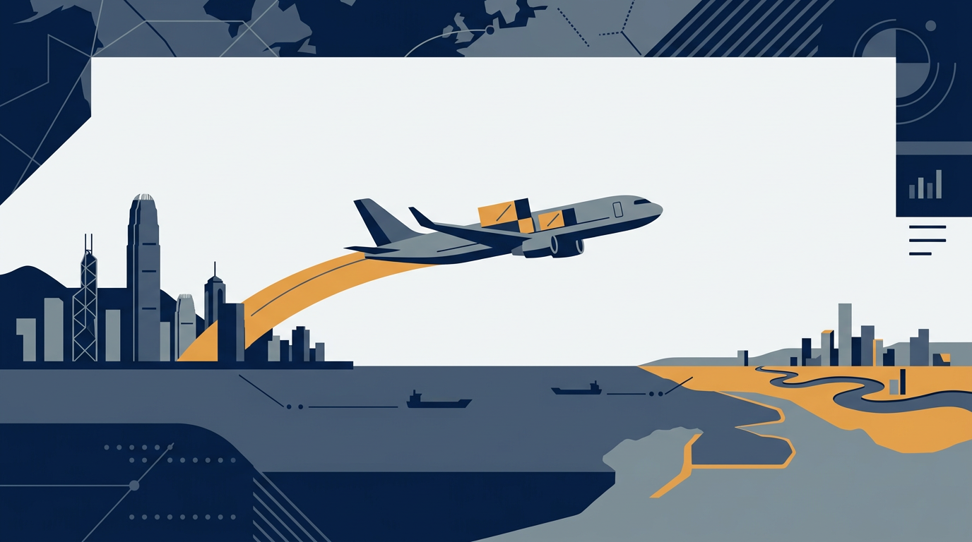 A cargo plane being loaded at an airport terminal.