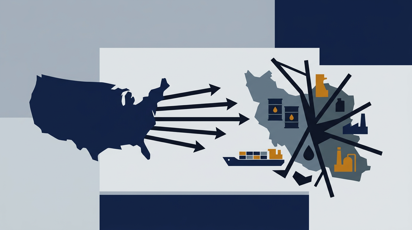 Oil tanker at sea, symbolizing oil trade and shipping under sanctions.